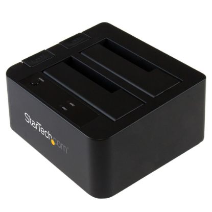 Picture of StarTech.com USB 3.1 (10Gbps) Dual-Bay Dock for 2.5in/3.5in SATA SSD/HDDs with UASP - Dock two 2.5in & 3.5in SATA SSD/HDDs over high performance USB 3.1 Gen 2 (10 Gbps)