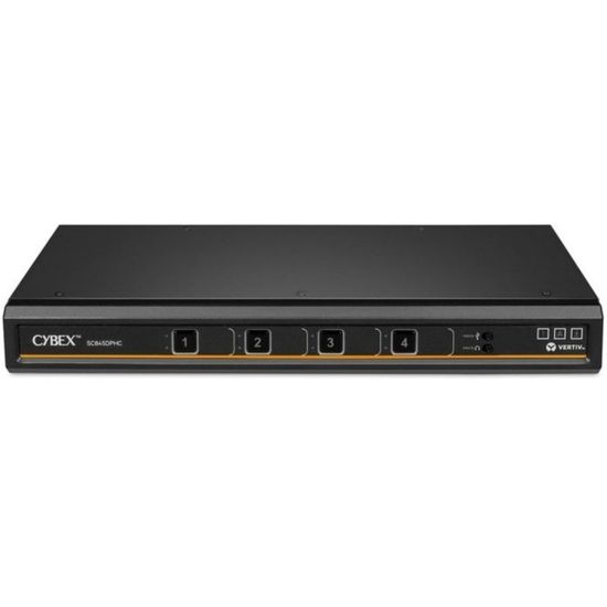 Picture of Vertiv Cybex SC800 Secure KVM | Single Head | 4 Port Universal and DPP | USB-C | NIAP version 4.0 Certified (SC845DPHC-400) - Secure Desktop KVM Switches | Secure KVM Switch | Single Head | NIAP Certified | Secure Keyboard