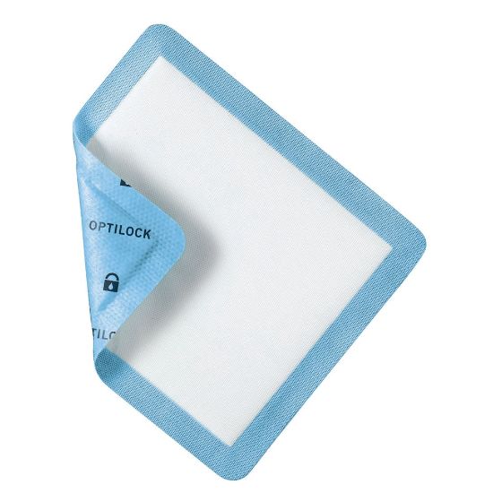 Picture of OptiLock Nonadhesive Dressings, 5in x 5 1/2in, Blue, Box Of 10