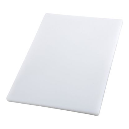 Picture of Winco Polyethylene Cutting Board, 3/4inH x 18inW x 24inD, White