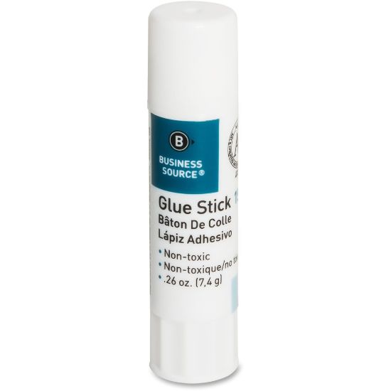 Picture of Business Source Value Pack Glue Sticks - 0.26 oz - 18 / Pack - White