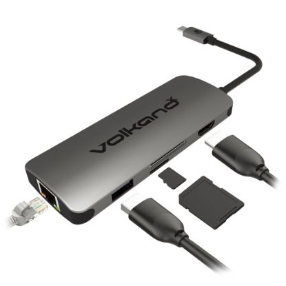 Picture of Volkano Core Dock Series USB Type-C Dock, Black, VK-20041-CH