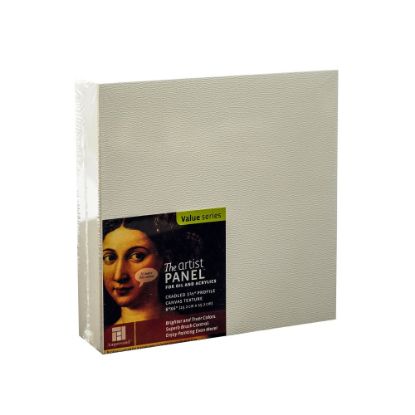 Picture of Ampersand Artist Panel Canvas Texture Cradled Profile, 6in x 6in, 1 1/2in, Pack Of 2