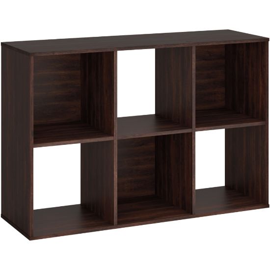 Picture of Sauder Select 36inH 6-Cube Storage Bookcase, Cinnamon Cherry