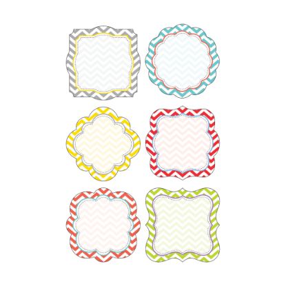 Picture of Barker Creek Accents, Double-Sided, Chevron Beautiful, Pack Of 36