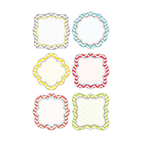 Picture of Barker Creek Accents, Double-Sided, Chevron Beautiful, Pack Of 36