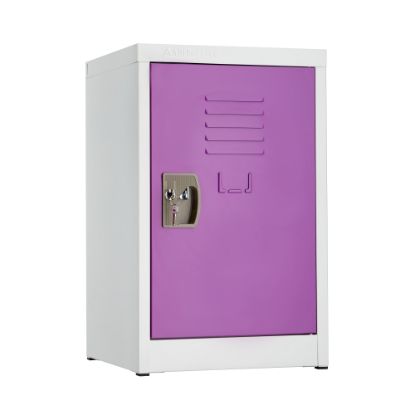 Picture of Alpine AdirOffice 1-Tier Steel Locker, 24inH x 15inW x 15inD, Purple