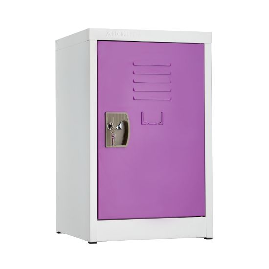 Picture of Alpine AdirOffice 1-Tier Steel Locker, 24inH x 15inW x 15inD, Purple