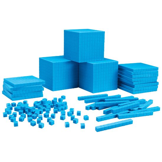 Picture of Learning Resources Base Ten Class Set, Grade 1 - College, Blue