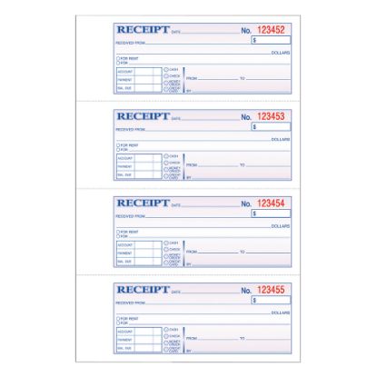 Picture of Adams Carbonless 2-Part Money/Rent Receipt Book, 7 5/8in x 11in, Book Of 200 Sets