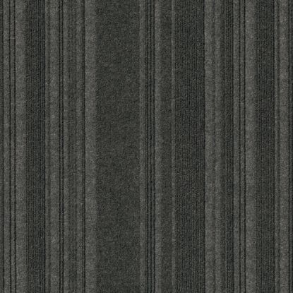 Picture of Foss Floors Couture Peel & Stick Carpet Tiles, 24in x 24in, Black Ice, Set Of 15 Tiles