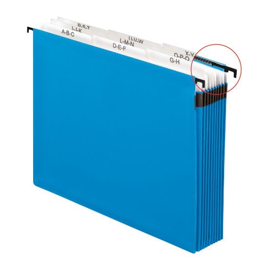 Picture of Pendaflex Hanging Pocket Expandable File, A-Z, Letter Size, Blue