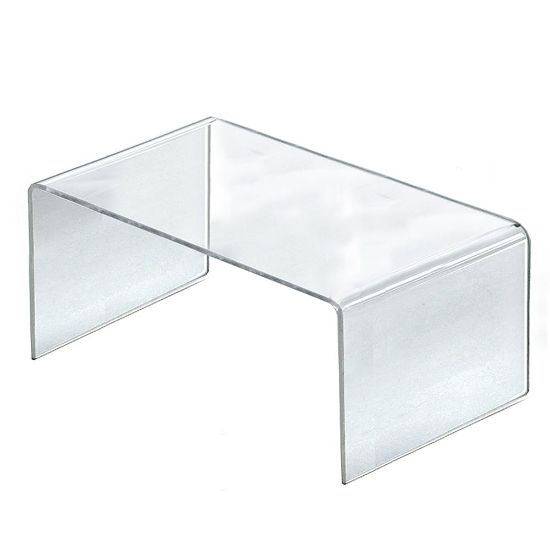 Picture of Azar Displays Riser Displays, 6inH x 12inW x 7 3/4inD, Clear, Pack Of 4