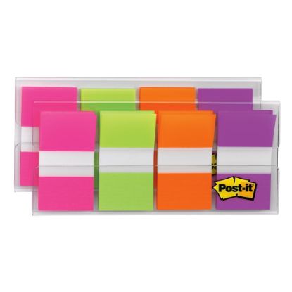 Picture of Post-it Flags, .94 in. x 1.7 in., 8 Dispensers, 20 Flags/Dispenser, Assorted Colors, Back to School Supplies for Students, Flags for Textbooks and Notebooks