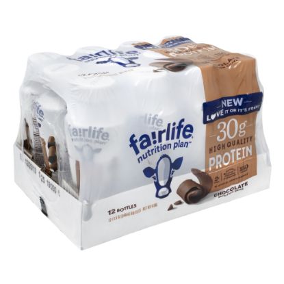 Picture of FAIRLIFE High-Protein Chocolate Nutrition Shakes, 11.5 Oz, Pack Of 12 Shakes