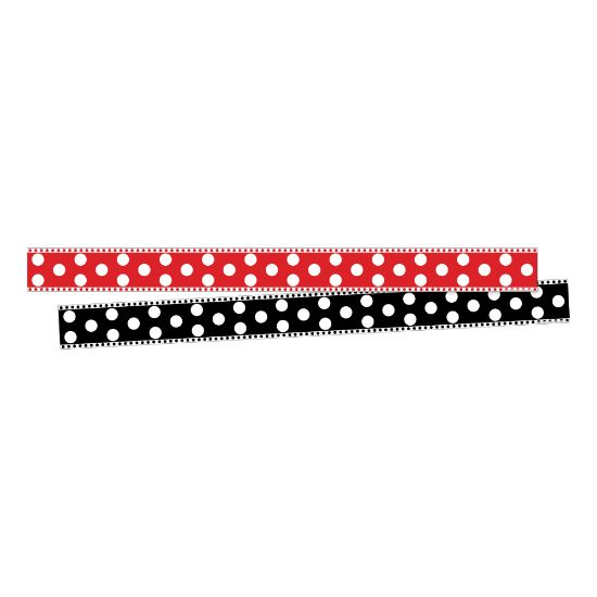 Picture of Barker Creek Double-Sided Border Strips, 3in x 35in, Dots, Set Of 24