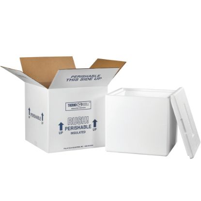 Picture of Partners Brand Insulated Shipping Kit, 12 1/2inH x 13inW x 13inD, White