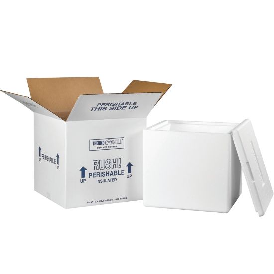 Picture of Partners Brand Insulated Shipping Kit, 12 1/2inH x 13inW x 13inD, White