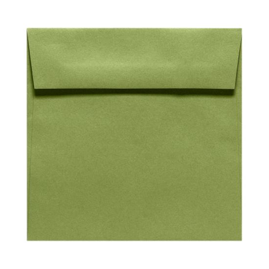 Picture of LUX Square Envelopes, 5 1/2in x 5 1/2in, Gummed Seal, Avocado Green, Pack Of 50