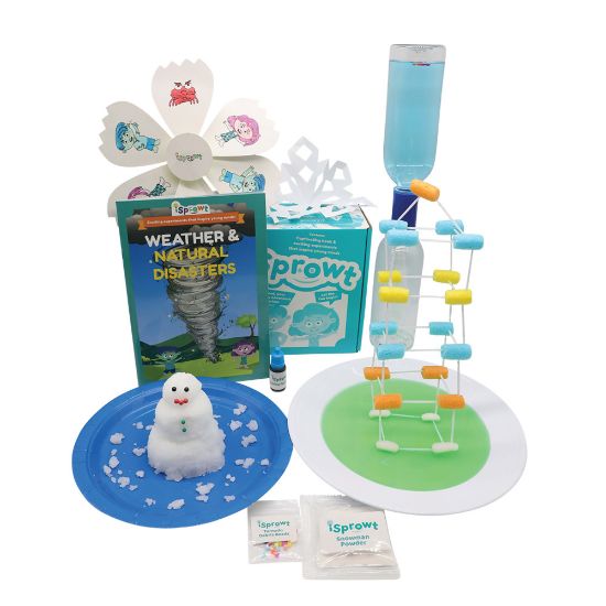 Picture of iSprowt Fun Science Kits For Kids, Weather And Natural Disasters, Kindergarten to Grade 5