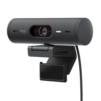 Picture of Logitech Brio 500 Full HD Webcam, Auto Light Correction, Webcam Privacy Cover, Graphite