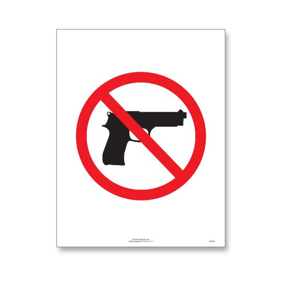 Picture of ComplyRight State Weapons Law 1-Year Poster Service, English, Kansas, 8 1/2in x 11in