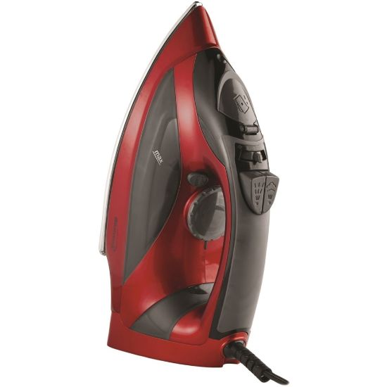 Picture of Brentwood MPI-90R Steam Iron with Auto Shut-Off, Red - Automatic Shut Off - Stainless Steel Sole Plate - 1200 W - Red