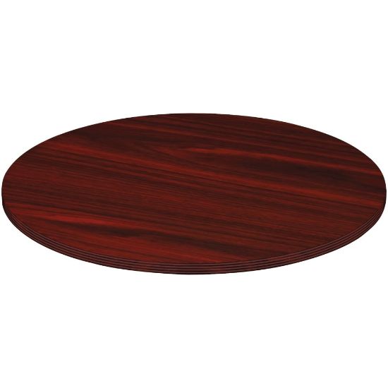 Picture of Lorell Chateau Series Round Conference Table Top, 42inW, Mahogany