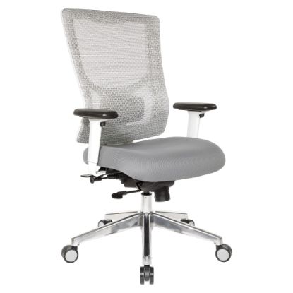 Picture of Office Star ProGrid Mesh Mid-Back Managers Chair, White/Jade