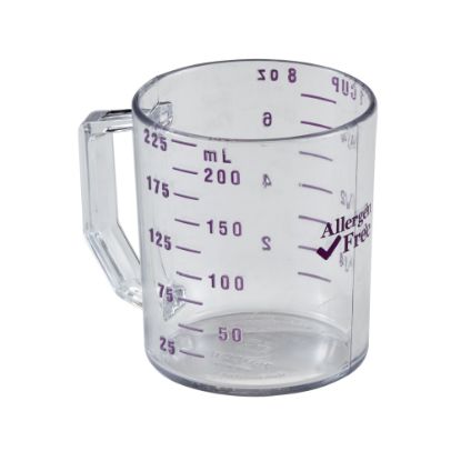 Picture of Cambro Camwear Measuring Cups, 8 Oz, Allergen-Free Purple, Pack Of 12 Cups