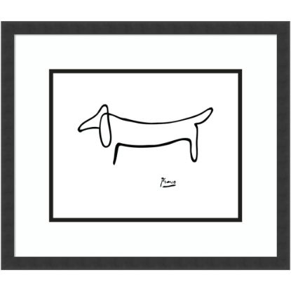 Picture of Amanti Art Le Chien (The Dog) by Pablo Picasso Wood Framed Wall Art Print, 22inW x 19inH, Black