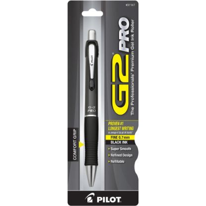 Picture of Pilot G2 Pro Retractable Gel Pen, Fine Point, 0.7 mm, Gray Barrel, Black Ink