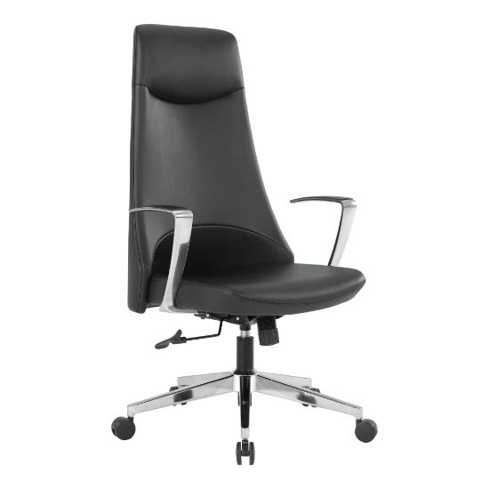 Picture of Office Star Dillion Ergonomic Antimicrobial Fabric High-Back Office Chair, Black