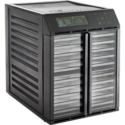 Picture of Excalibur Dual-Zone 10-Tray Food Dehydrator, 16inH x 12inW x 18inD, Black