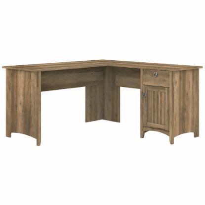 Picture of Bush Furniture Salinas 60inW L-Shaped Corner Desk With Storage, Reclaimed Pine, Standard Delivery