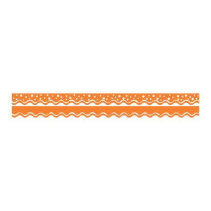 Picture of Barker Creek Scalloped-Edge Double-Sided Borders, 2 1/4in x 36in, Tangerine, Pack Of 13