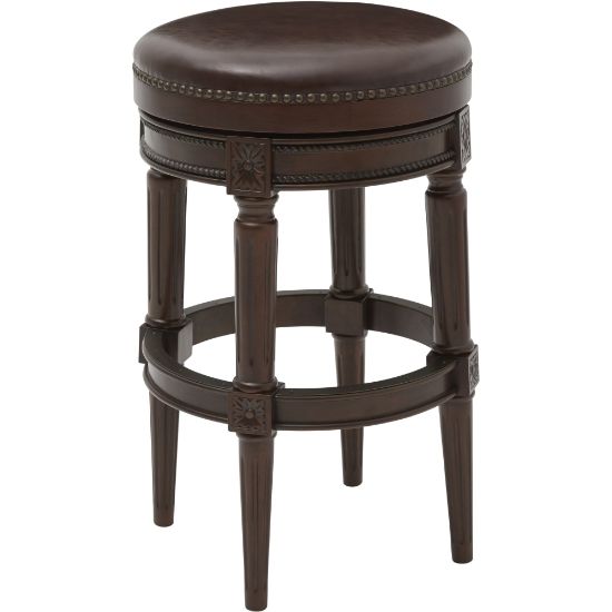 Picture of New Ridge Home Goods Chapman Backless Bar Stool, Distressed Walnut