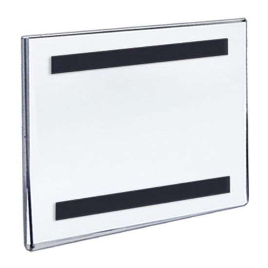 Picture of Azar Displays Magnetic Sign Holders, 5-1/2in x 5-1/2in, Clear, Pack Of 10 Holders