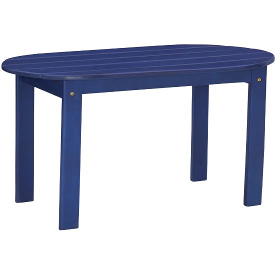 Picture of Linon Troy Outdoor Coffee Table, 18-1/8inH x 35-1/4inW x 18-1/8inD, Blue