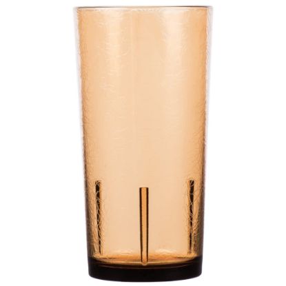 Picture of Cambro Del Mar Styrene Tumblers, 24 Oz, Light Amber, Pack Of 36 Tumblers