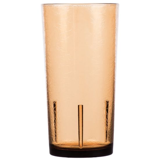 Picture of Cambro Del Mar Styrene Tumblers, 24 Oz, Light Amber, Pack Of 36 Tumblers