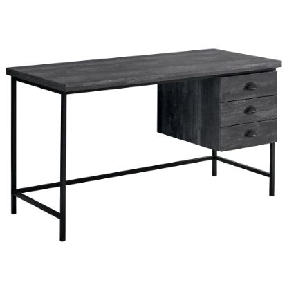 Picture of Monarch Specialties Pollard 56inW 3-Drawer Computer Desk, Black