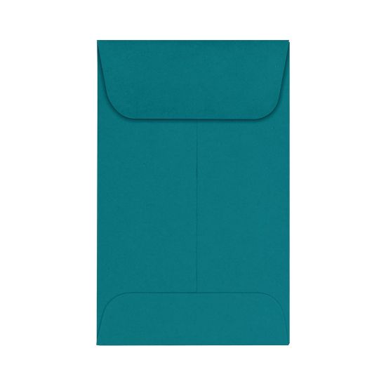 Picture of LUX Coin Envelopes, #1, Gummed Seal, Teal, Pack Of 1,000