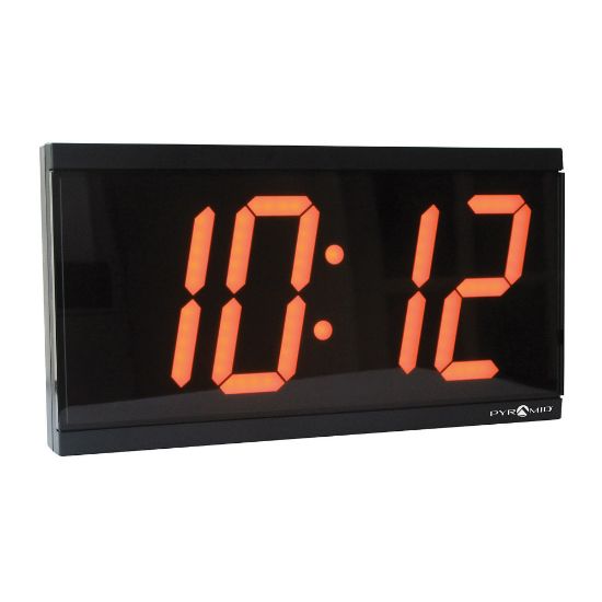 Picture of Pyramid 4in Digital Slave Clock For Systems With Molex/RFJ45 Connector, Black