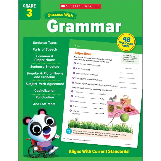 Picture of Scholastic Success With Grammar Workbook, Grade 3