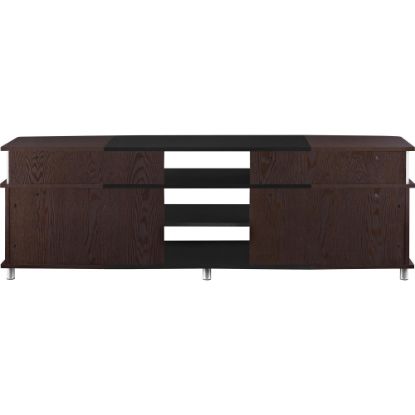 Picture of Ameriwood Home Carson TV Stand For 70in Flat-Screen TVs, Cherry/Black