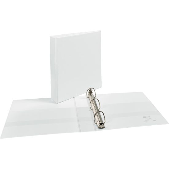 Picture of Avery Durable View 3-Ring Binder, 1 1/2in Slant Rings, White