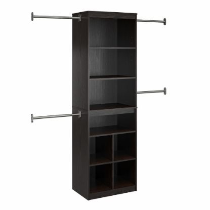 Picture of Ameriwood Home SystemBuild Closet Storage System, 76-5/8inH x 95-7/16inW x 15-3/4inD, Espresso