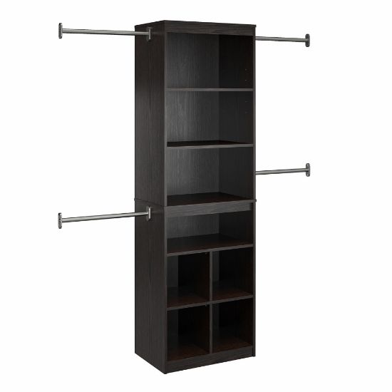 Picture of Ameriwood Home SystemBuild Closet Storage System, 76-5/8inH x 95-7/16inW x 15-3/4inD, Espresso