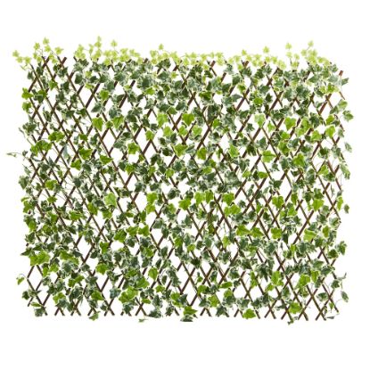 Picture of Nearly Natural English Ivy 39inH Plastic Plant With UV Resistant & Waterproof Expandable Fence, 39inH x 59inW x 2-1/2inD, Green